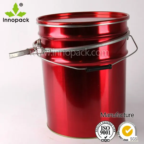 Download 20l Un Rated Blue Metal Tin Pail Paint Bucket With Ring ...