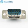 D-sub 9pin zinc shell right angle type D-Sub 9 Pin assembly hood