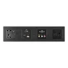 FIKO Hotel room bedside table black aluminum brushed combination bed connector panel control wall lamp power switch socket