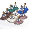 Wholesale Newest Hot Sell Round Shaped Earrings Creative Bohemia Retro Fashion Big Eye Tassel Earrings for woman