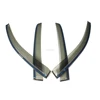 PC+Steel Golf 6 window shield visor Vent Shade Rain/Sun/Wind Guard for VW Golf 6 VI MK6 14up