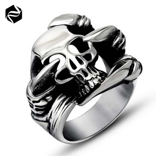 fashionable vintage high polished mens skull head