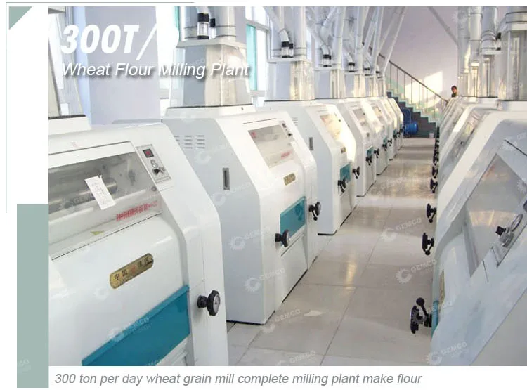 300 ton per day commercial wheat grain mill complete machine to make flour turnkey wheat flour milling plant project