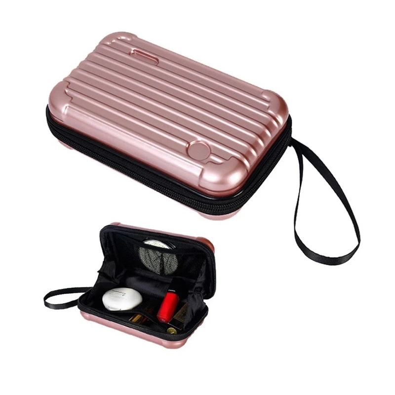 Multifunction Mini Storage Bag Abs Pc Hard Shell Cosmetic Case Women