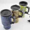 High Quality 16oz Auto Stirring Mug Double Wall Stainless Steel Car Electric Mug Warmer