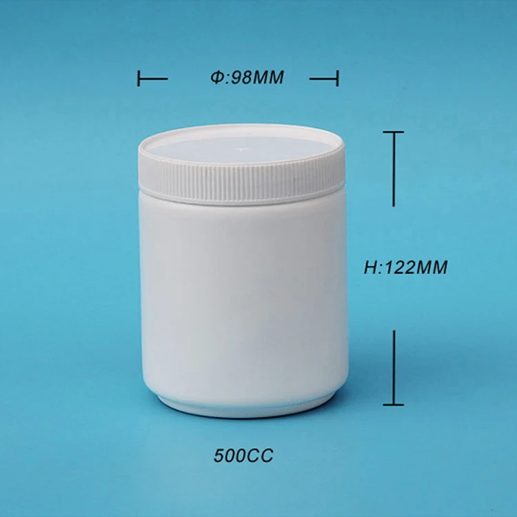 Hdpe Capsule Protein Powder Plastic Jar With Screw Lid - Buy Plastic ...