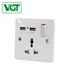China Manufacturer wholesale Good quality 220V-250V 13A universal electric switch and socket, multi on off switch socket