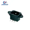 JHAC-05BL Professional supplier 10A 220V 110V AC power socket with bent terminal Chinese AC socket