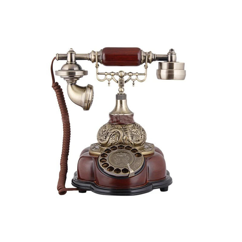 Antique Decorative Corded Rotary Dial Old Style Telephone Antique Decorative Corded Rotary Dial
