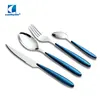 Plastic handle butter spoon fork knife home goods flatware set
