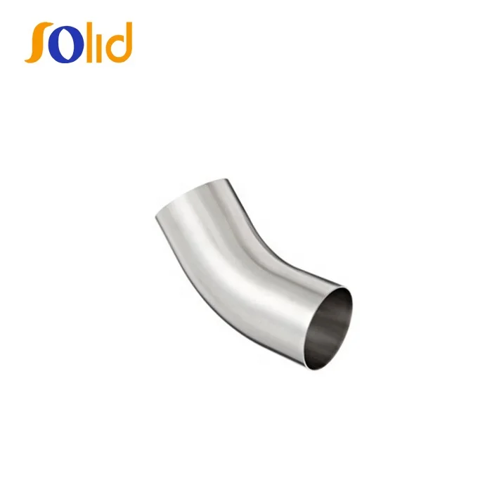 Sanitary welded stainless steel Pipe Fittings Butt Elbow