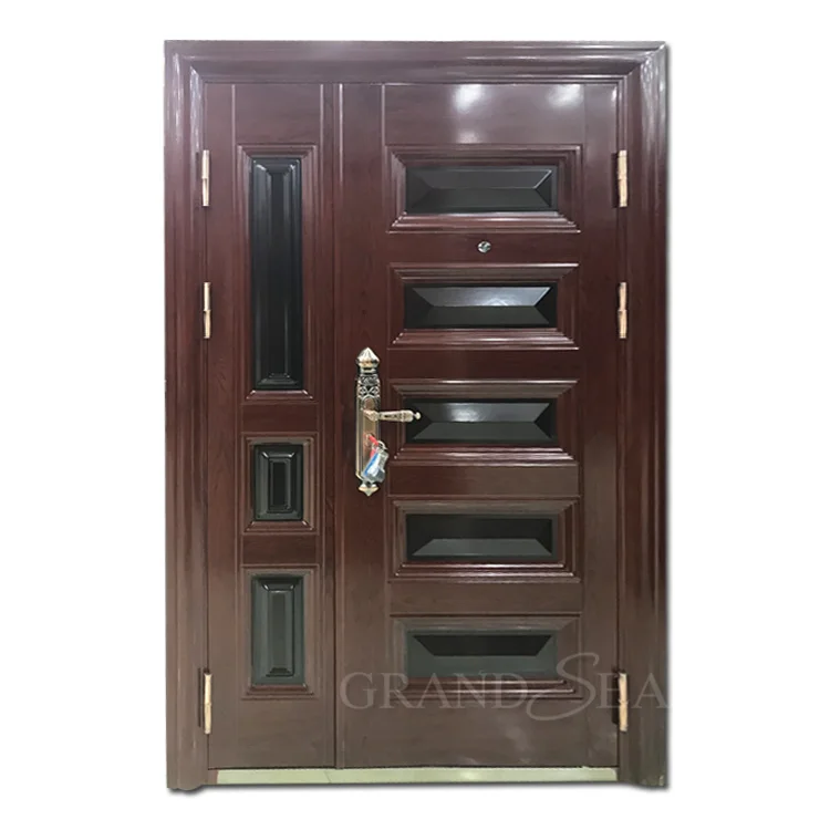 Newest Kenya Steel Door Design Security Gates Entry Doors With Cheap
