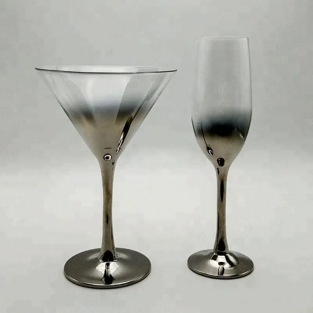 royal court handmade clear wide bowl champagne glass martini