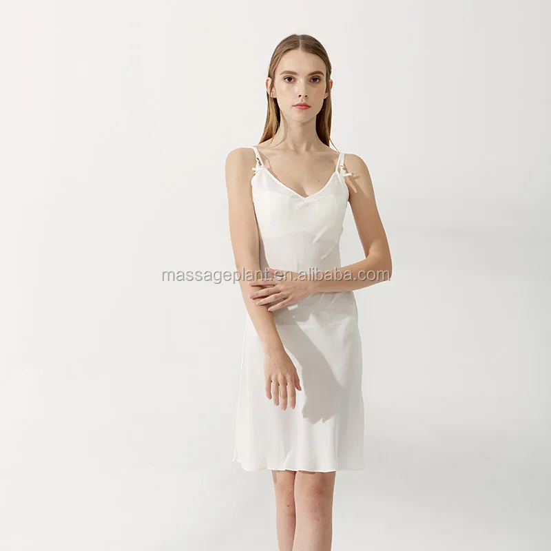 Free Sample 8023 Popular women wedding satin sleepwear