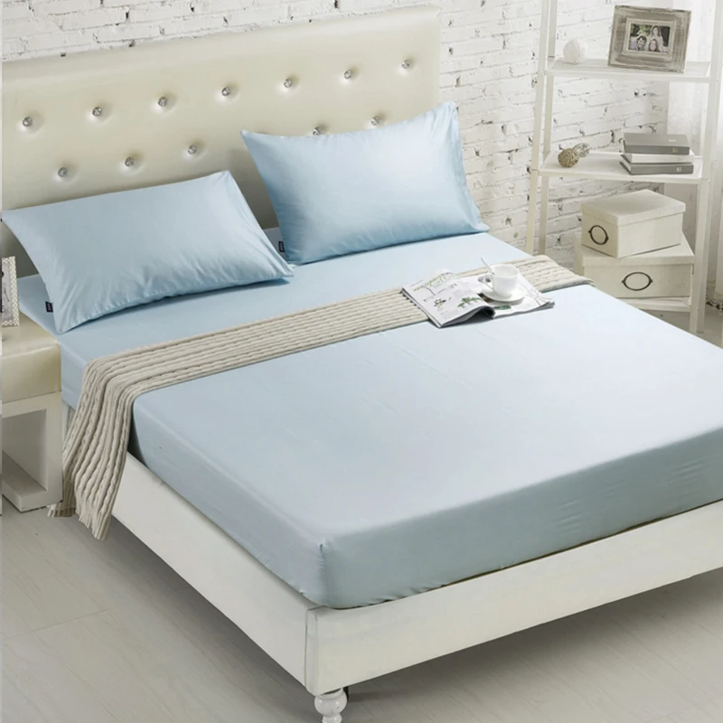 Small Order Can Be Accepta Hotel Plain White Color Bed Sheets,100 Cotton Fitted Bed Sheet Buy