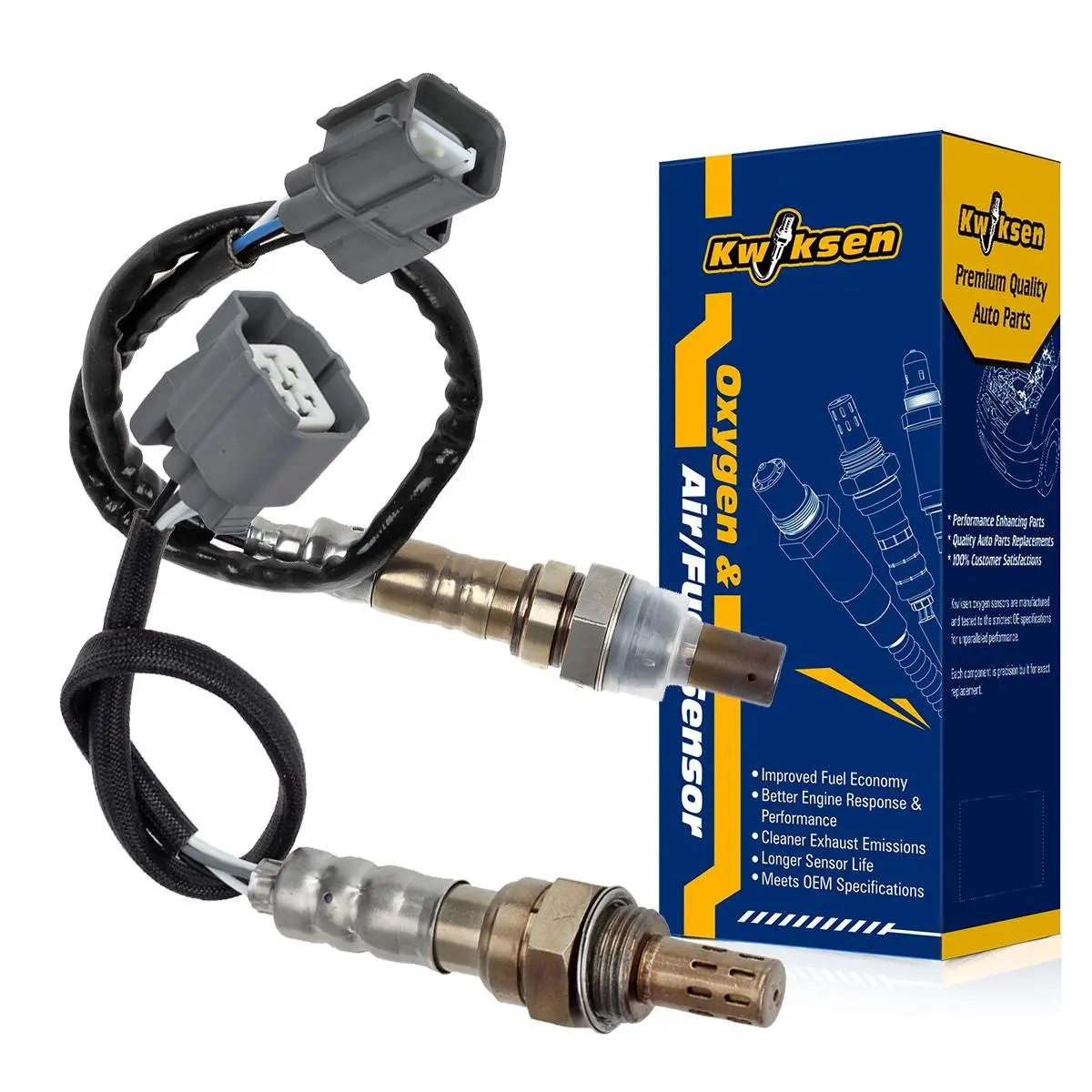 Get Quotations · Kwiksen Heated 2Pcs Air Fuel Ratio O2 Oxygen Sensor 1 Sensor 2 Upstream Downstream For 2002