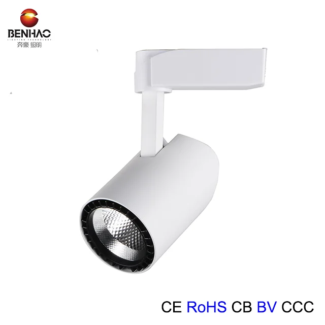 China factory 7w 12w 18w 24w cheap aluminum cob track light ceiling track spot lights middle east market with chip