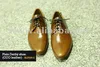 Men Plain Derby Brown Color Dress Shoe