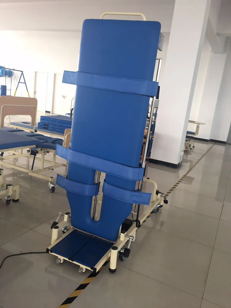 Popular hospital furniture rehabilitation equipment electric vertical bed/tilt table