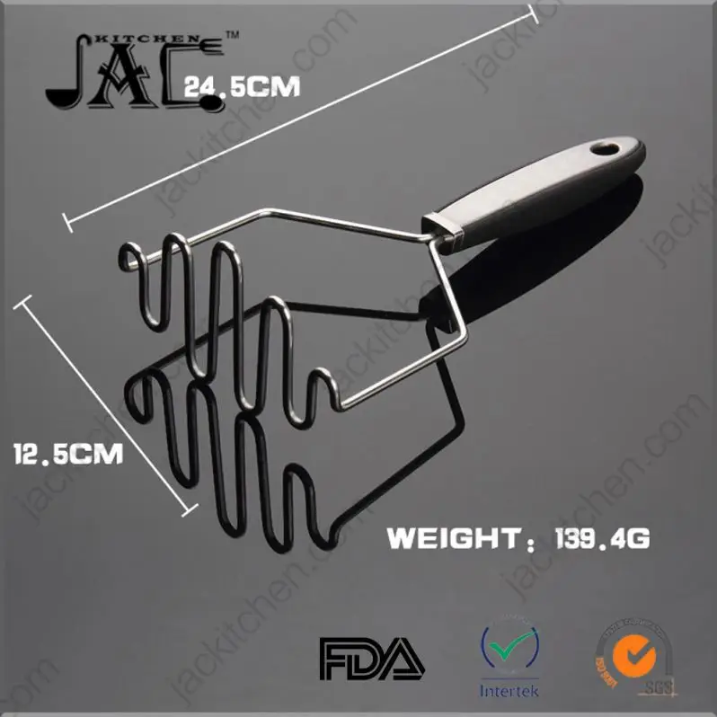 Flexible Stainless Steel Stainless Steel Handle Potato Masher