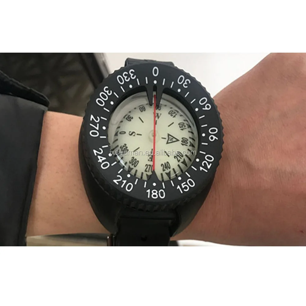 Professional Scuba Diving Wrist Compass Underwater 50m For Outdoor