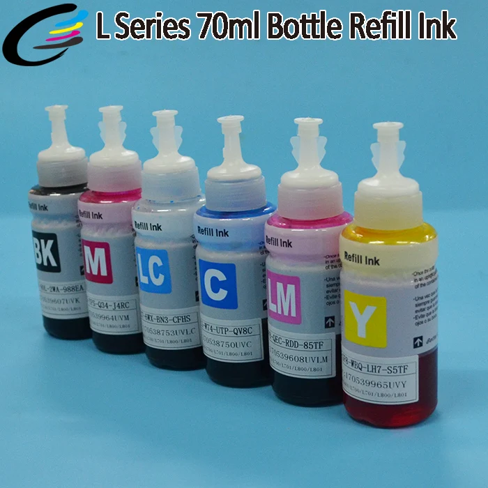 Nice Color Generic 70ml Refill Ink for Epson L565 L555 L550 Printer Ink T6641 T6644