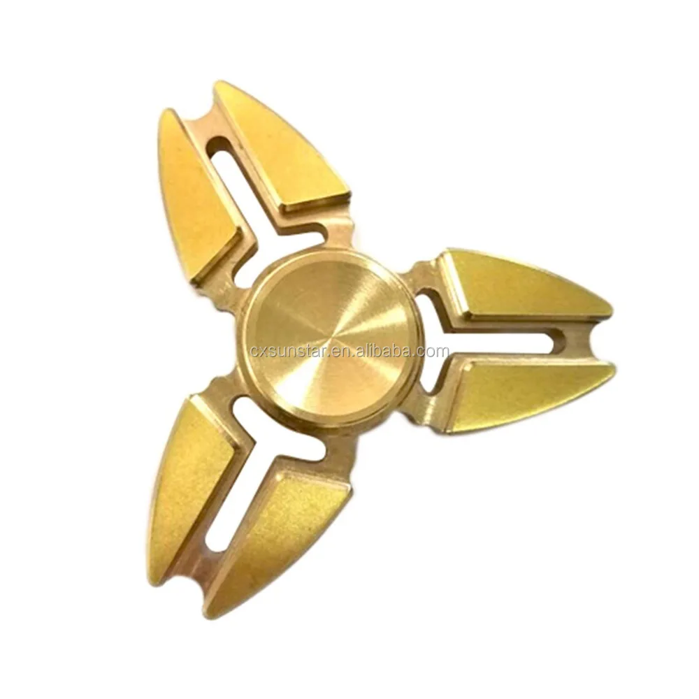 Motif Main Spinner En Laiton Fidget Spinner Et DHD Enfants Adultes Enfants Jouet Cool Or Tri-Spinner Fidget Jouet
