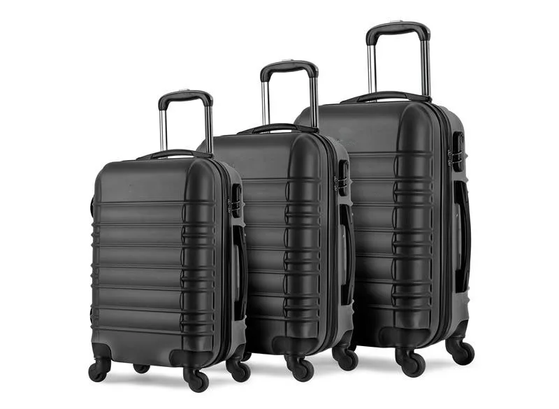 4pcs Set Abs Travel Suitcase Sets 360 Degree Trolley Suitcase Hard ...
