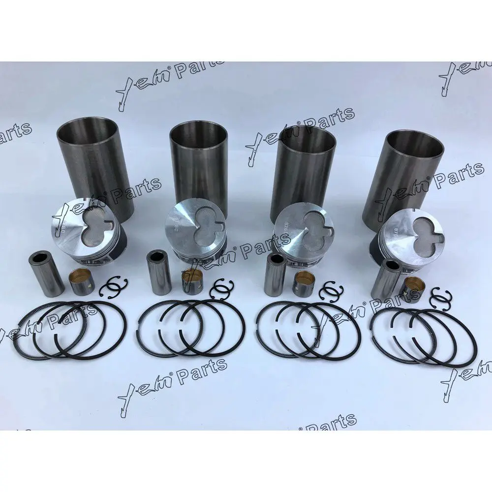 4le1 Cylinder Liner Kit With Pistons Rings Liner For Isuzu Engine Buy