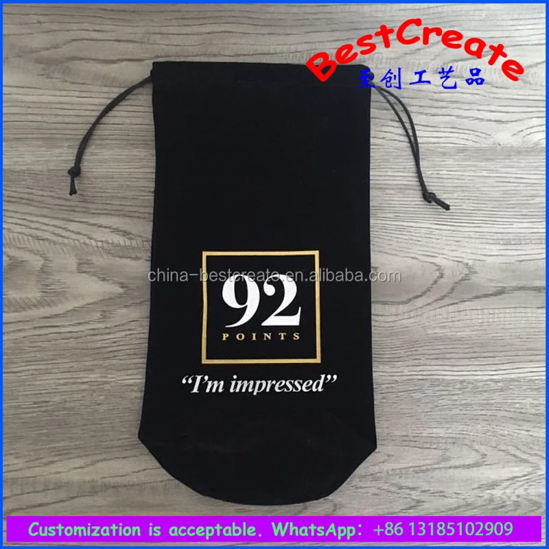 black velvet wine bags