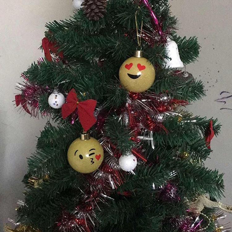 Unique En Verre Fait Main Emoji Boules De Noël Arbre De Noël Ornements Arbre De Noël Décoration Buy Boules De Noël Emojidécoration Darbre De