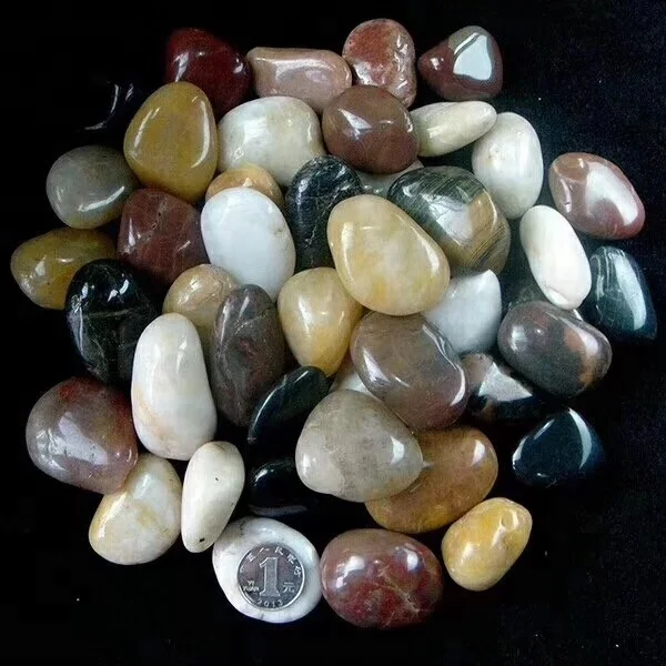 Cheap Mix Color Garden Polished Decorating Pebble Stones Buy Mix