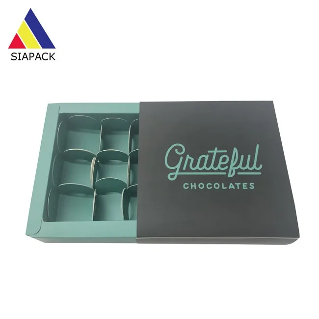 Wholesale Cheap 350gsm Sliding Chocolate Truffle Packaging Box With
