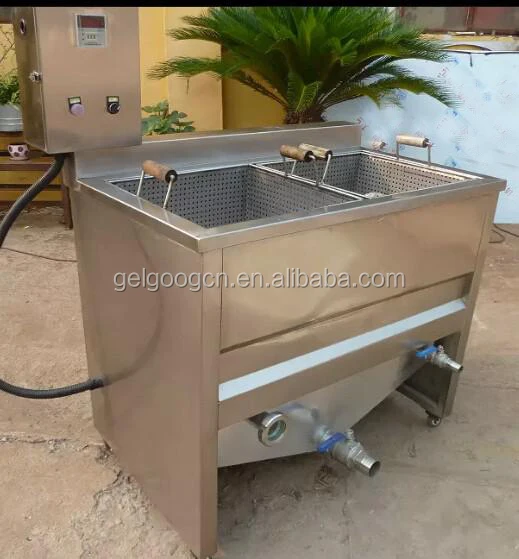 Commercial Two Baskets Electric Fried Chicken Fish Frying Machine Fresh French Fries Potato Chips Deep Fryer 