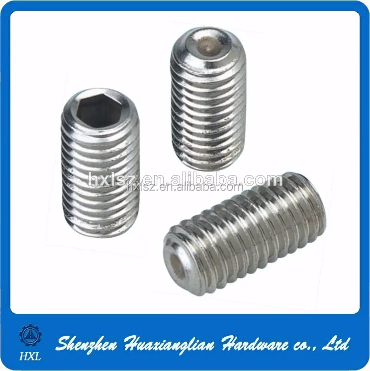 High Quality Stainless Steel Hexagon Socket Grub No Head Set Screws