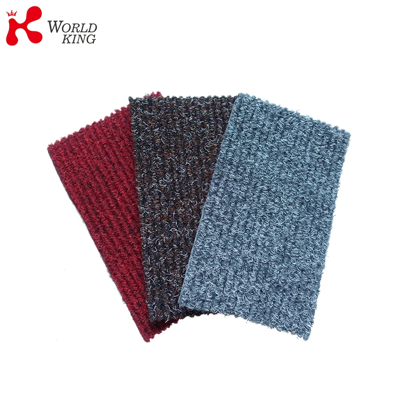 outdoor use single stripe carpet with foam backing