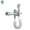 Sri Lanka brass shower bidet shattaf with push handle sprayer wall bathtub faucet single lever