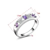 Fashion CZ prong setting ladies 925 sterling silver engagement rings