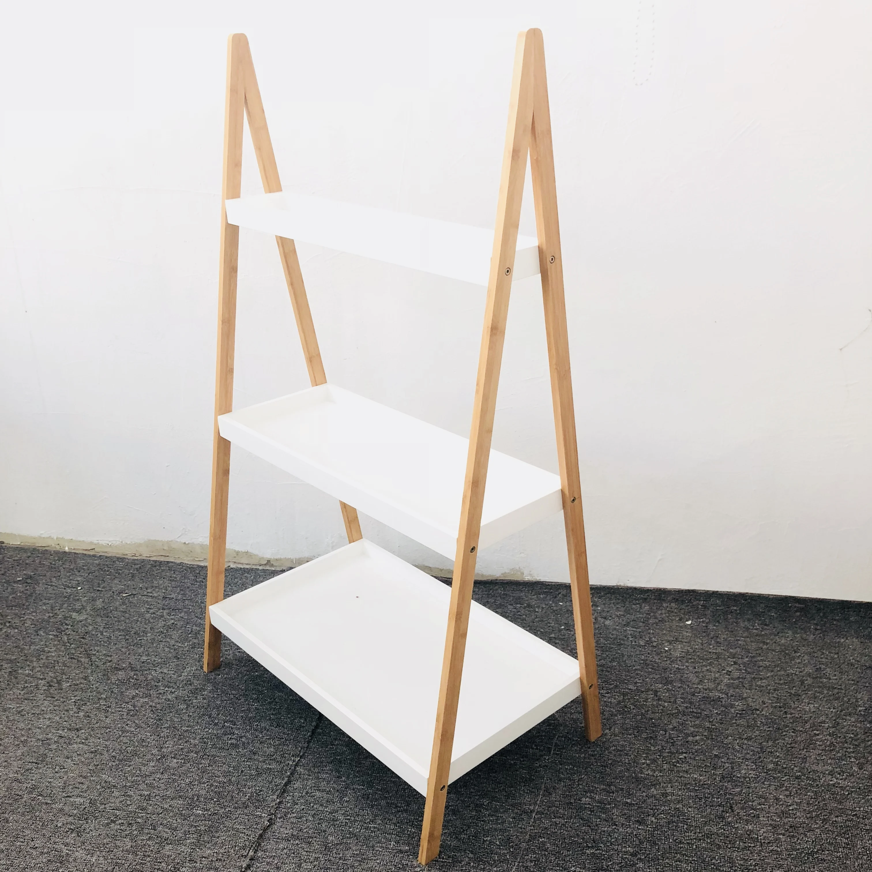 China Supplier Free Sample Standing Home Wooden Storage Rack Wholesale ...