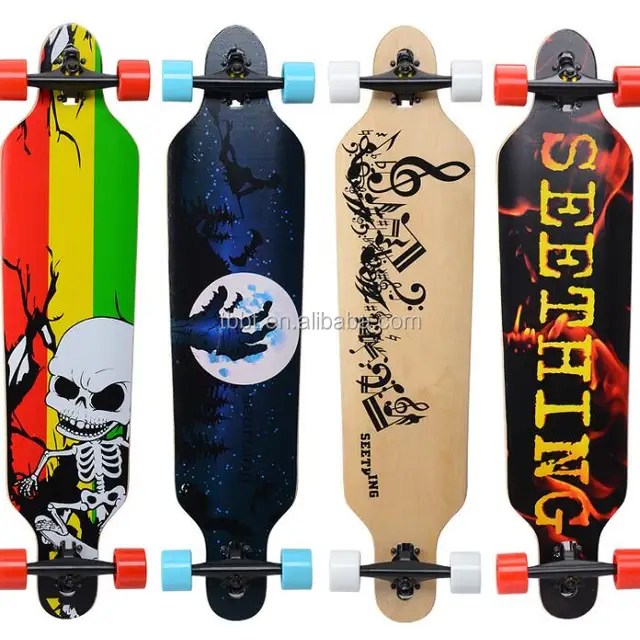 BIGBANG SPORTS sport Longboard 41" 9 Lagen Maple Ahorn Abec 9 Long Board Skateboard Streetsurfer 104cm