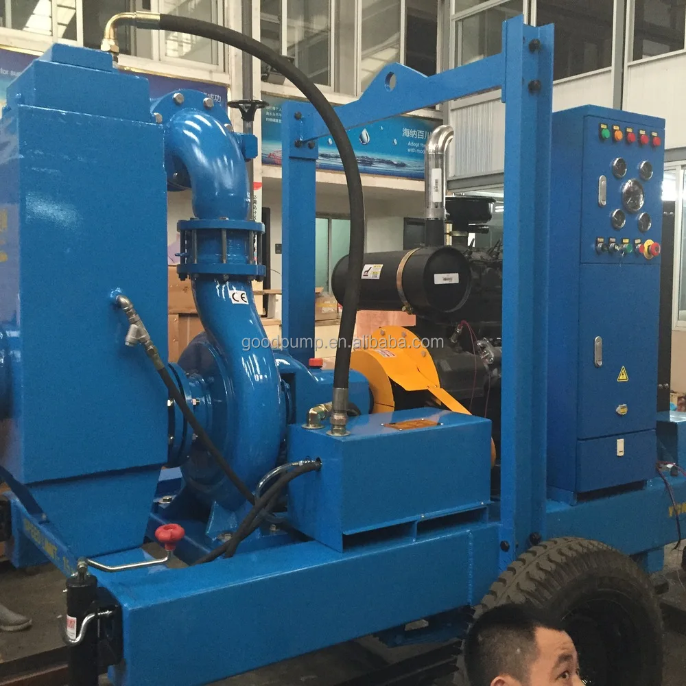 Vacuum Assist Selfpriming Diesel Water Pump With 9.5m Suction Lift