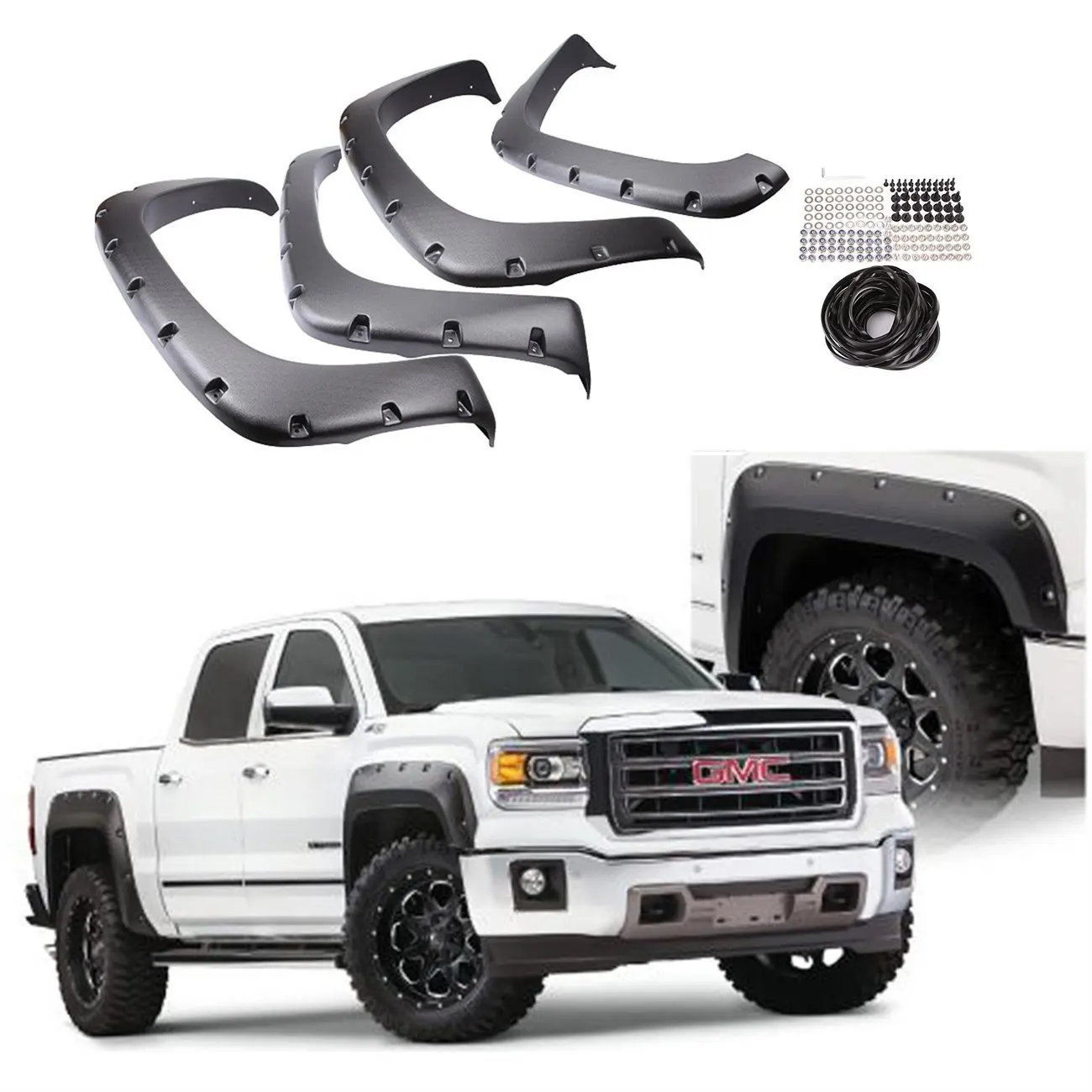 Black Textured Rugged Fender Flares 1999-2006 Chevrolet GMC 1500 2500 3500 Are Chevy 1500 And 2500 Fenders The Same