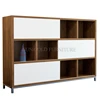 Stainless Steel Metal Frame Cabinet Office Furniture Manufacture Wooden Office Filing Cabinet SZ-SC002