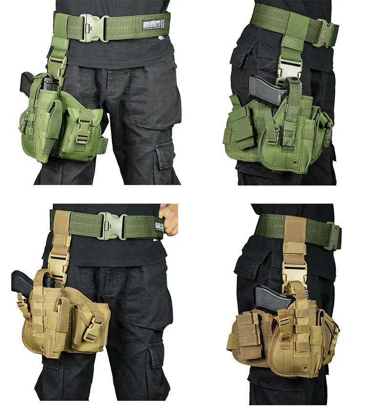 Police Paintball Tactical Military Drop Leg Pistol Holster Gun Carry ...