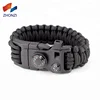 Factory Wholesale Multi Function Military Survival Fire Starter Bracelet For Outdoor