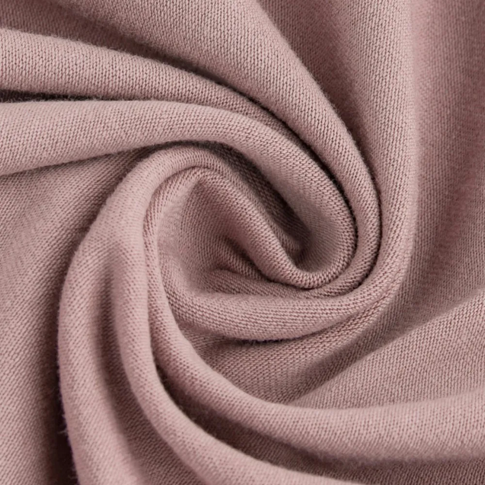 In stock solid knitted jersey cotton lycra fabric for t shirt