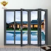 Europe designed thermal break aluminium folding doors with double tempered glass