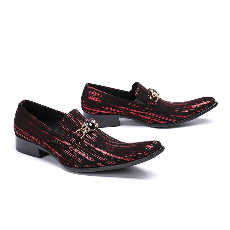 Na156 2022 Black New Men Dress Shoes Fashion Style Man Genuine Leather