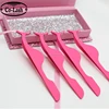 Stainless steel Colored Eyelash Tweezer False Strip Eyelash Applicator with Private Logo