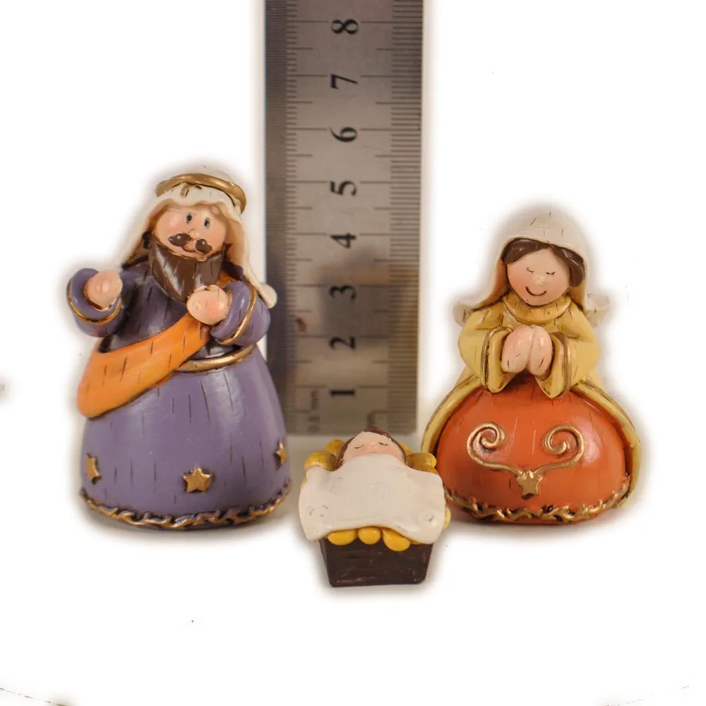 white resin outdoor nativity set